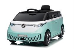 VW ID Buzz 24V med lædersæde og gummihjul